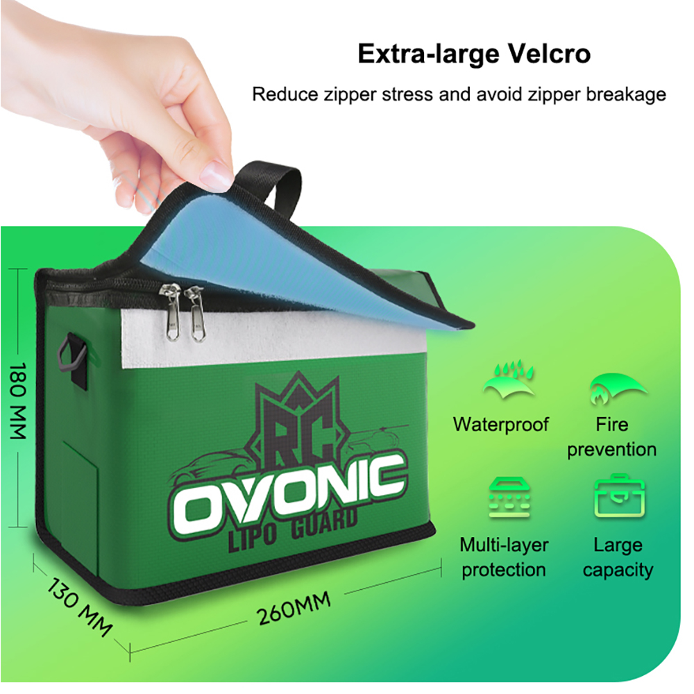 Ovonic LiPo Battery Safe Bag P - Drone Battery Case 评论和价格